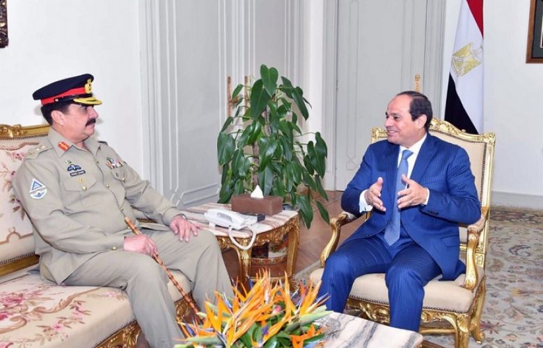 COAS meets Egyptian President Sisi in Cairo