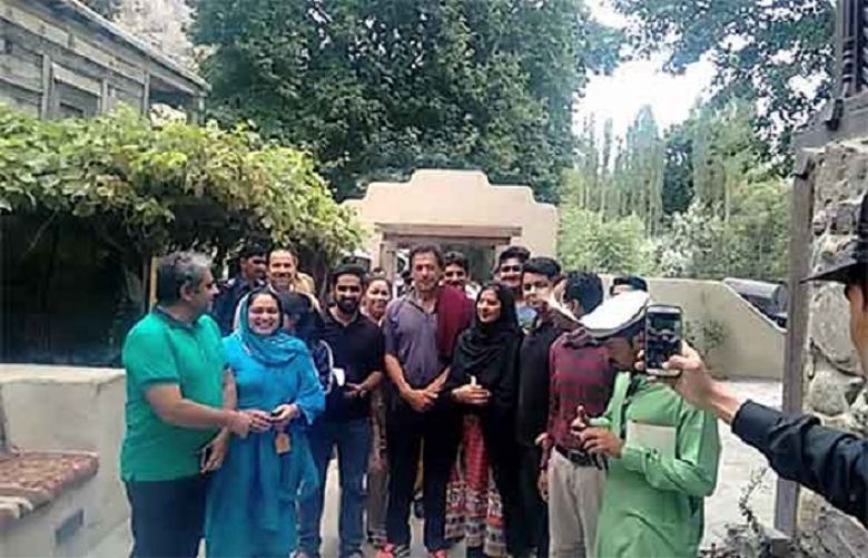 PTI chief on leisure time in Gilgit-Baltistan with sons