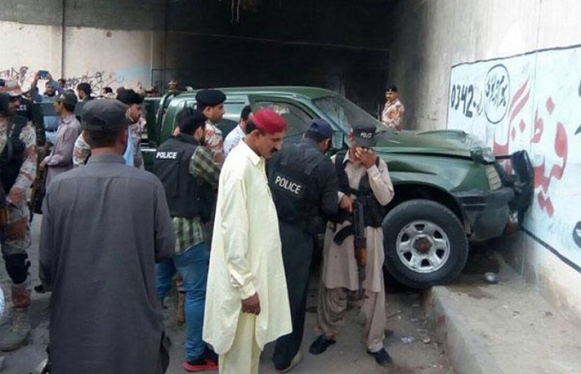 کراچی: صدر میں حساس ادارے کی گاڑی پر فائرنگ، 2 اہلکار شہید