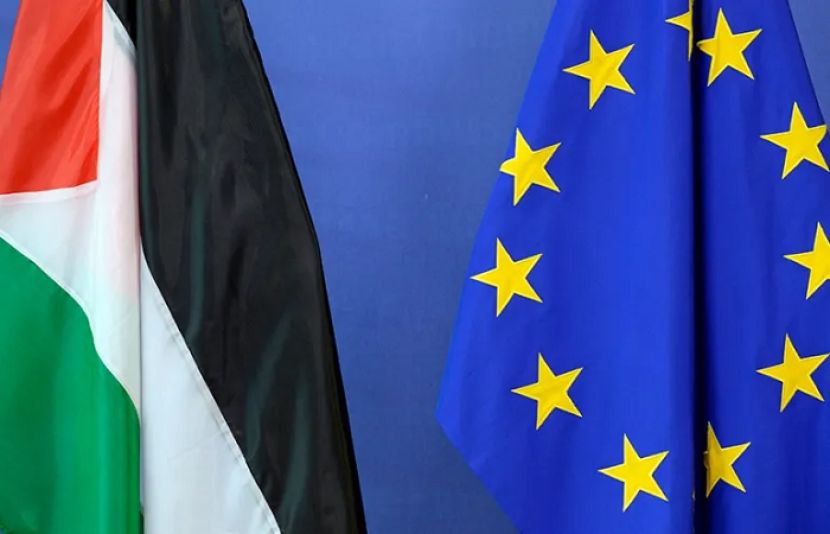 یورپی یونین اور فلسطین کا جھنڈا 