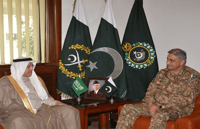  آرمی چیف جنرل قمر جاوید باجوہ سے سعودی سفیر عبداللہ مرزوق الظہرانی کی ملاقات