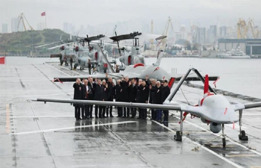 ترکیہ نے دنیا کا پہلا ڈرونز سے لیس بحری جہاز کو بیڑے میں شامل کر لیا