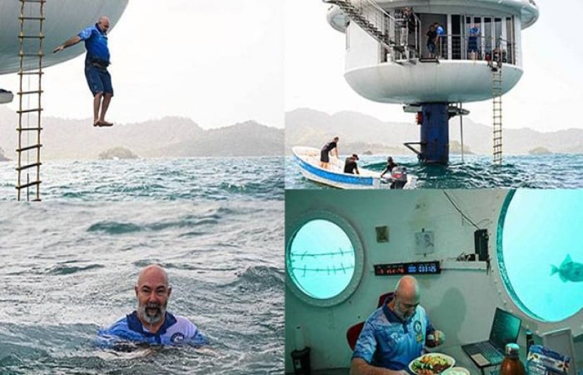 ایک جرمن ایرو اسپیس انجینئر نے 120 دن پانی کے اندر گزار کر عالمی ریکارڈ اپنے نام کرلیا۔