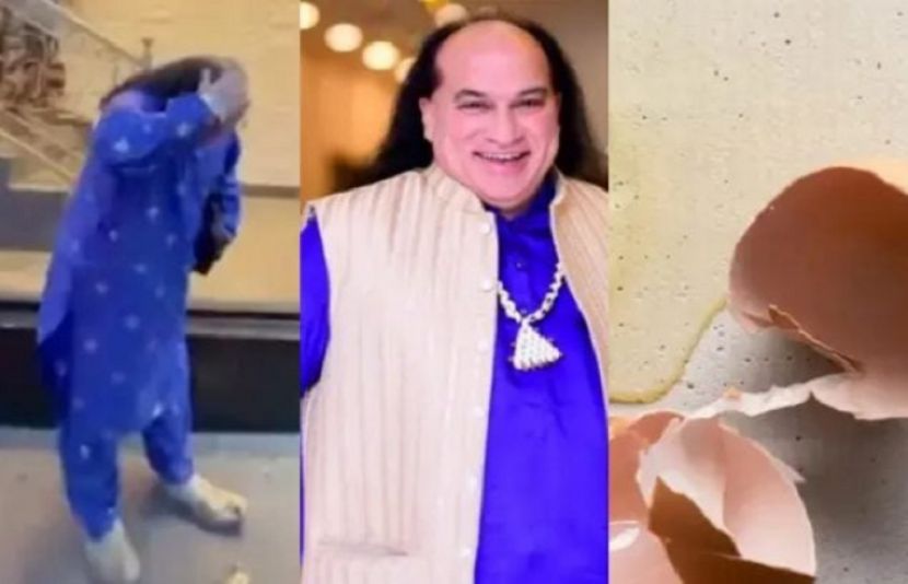 لندن میں چاہت فتح علی خان کو انڈے مارے گئے