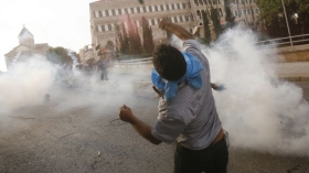 لبنان: انٹیلی جنس چیف کی نمازجنازہ کے بعد بیروت میں ہنگامے