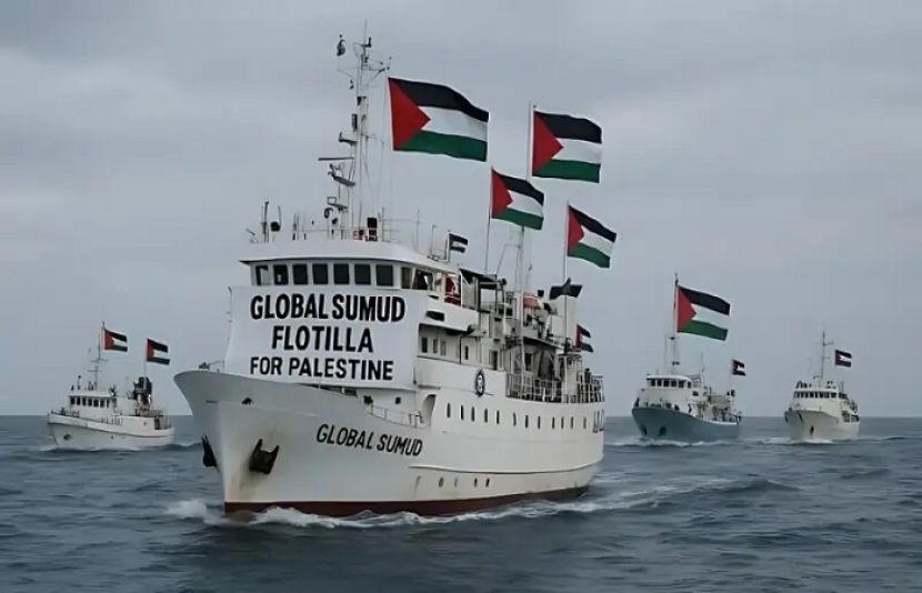 اسرائیلی فوج نے غزہ کے لیے امدادی سامان لے جانے والے گلوبل صمود فلوٹیلا پر حملہ کر کے 42 کشتیوں کو تحویل میں لے لیا