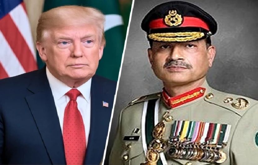 فیلڈ مارشل عاصم منیر اور امریکی صدر ڈونلڈ ٹرمپ