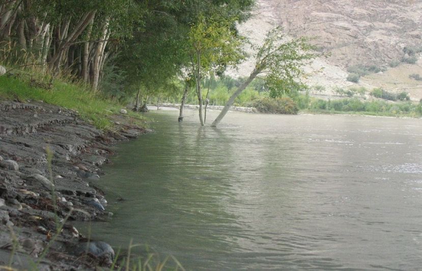 گلگت بلتستان کے دریائے گھانچے میں اونچے درجے کے سیلاب
