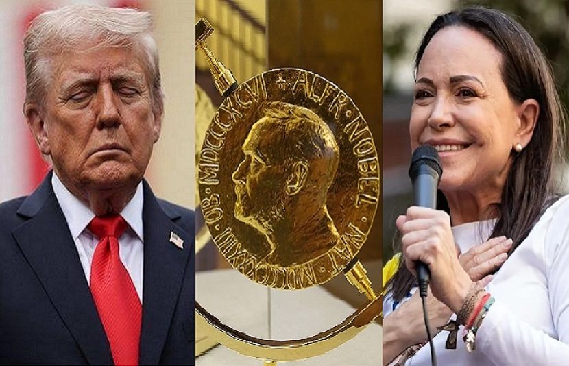 امریکی صدر ڈونلڈ ٹرمپ اور نوبیل امن انعام یافتہ وینزویلا کی رہنما ماریا کورینا مچاڈو کے درمیان ٹیلی فونک گفتگو ہوئی