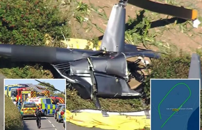 برطانیہ میں تربیتی ہیلی کاپٹر گرِ کرتباہ، 3 افراد ہلاک