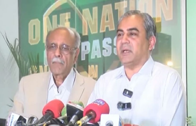 پاکستان کرکٹ بورڈ کے چیئرمین محسن نقوی اور سابق چیئرمین نجم سیٹھی