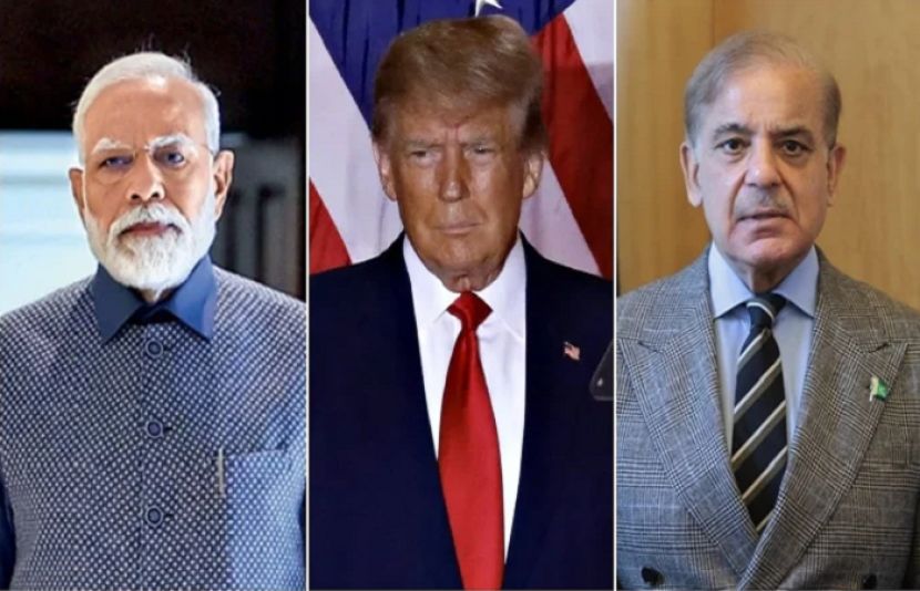 امریکی صدر ڈونلڈ ٹرمپ نے ایک بار پھر پاک بھارت جنگ بندی کا سہرا اپنے سر لیتے ہوئے کہا ہے ہم نے پاکستان اور بھارت کو جنگ سے روکا۔