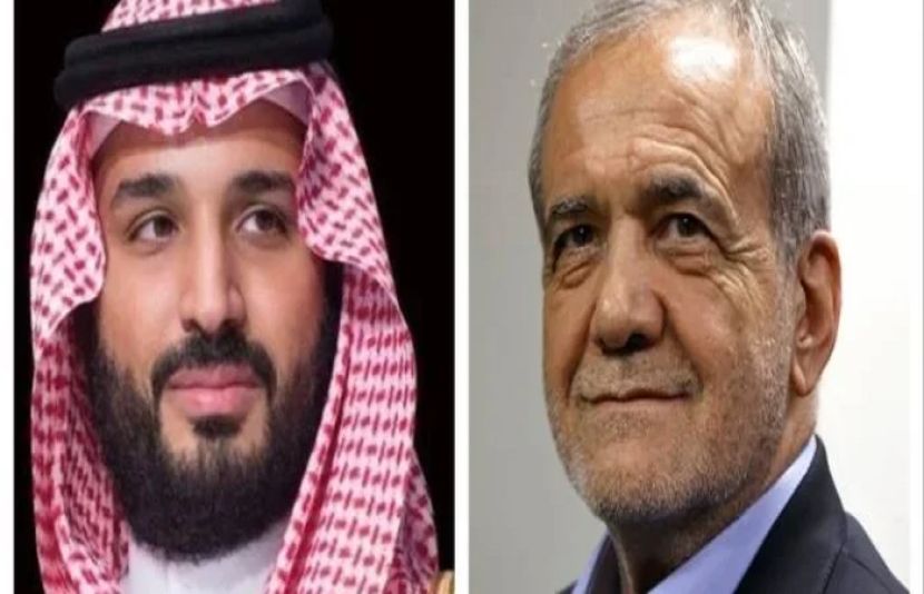 سعودی عرب کے ولی عہد شہزادہ محمد بن سلمان نے ایرانی صدر مسعود پزشکیان سے ٹیلی فونک رابطہ کیا۔