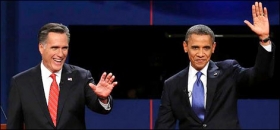 امریکہ میں صدراتی انتخابات کے سلسلے میں مٹ رومنی اور صدر باراک اوباما کا آمنا سامنا