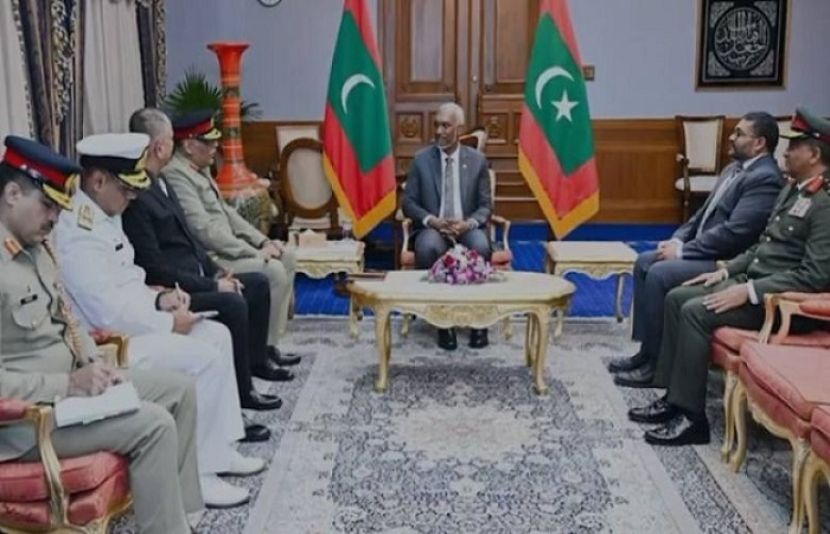جنرل ساحر شمشاد مرزا کا مالدیپ کا سرکاری دورہ، صدر ڈاکٹر محمد معیزو اور عسکری قیادت سے اہم ملاقاتیں