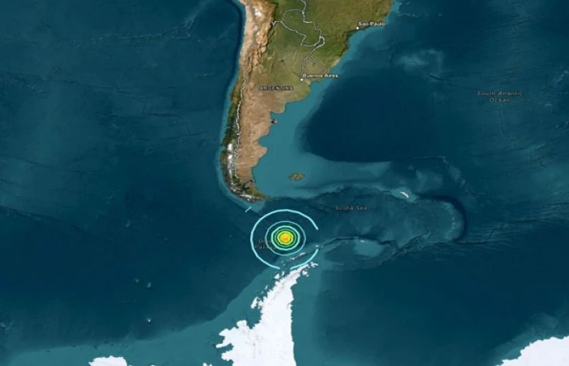 انٹارکٹک ریجن میں 7.5 شدت کا زلزلہ