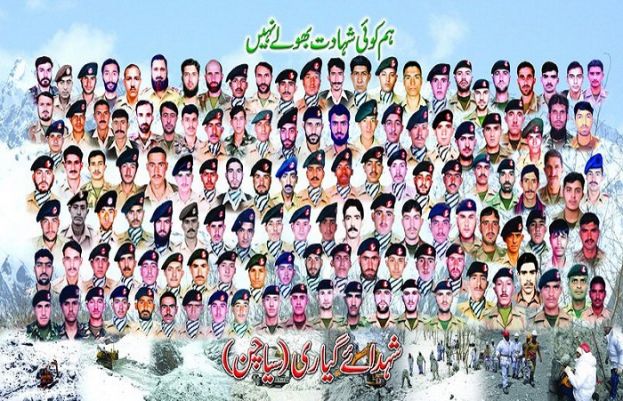 سانحہ گیاری سیکٹر کے شہدا