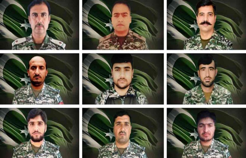 اورکزئی میں سیکیورٹی فورسز کے انٹیلی جنس بیسڈ آپریشن کے دوران شدید جھڑپ میں لیفٹیننٹ کرنل اور سیکنڈ ان کمانڈ میجر سمیت 11 جوان جامِ شہادت نوش کر گئے