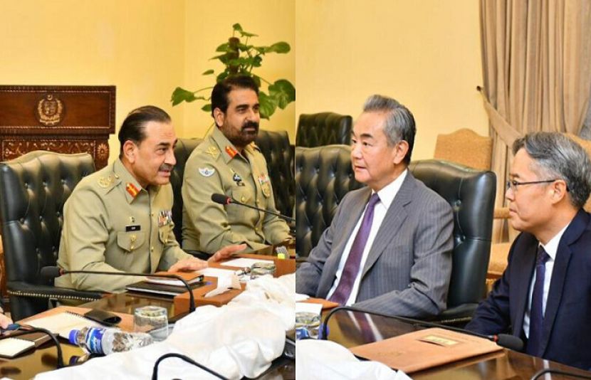 فیلڈ مارشل عاصم منیر سے چینی وزیر خارجہ کی ملاقات