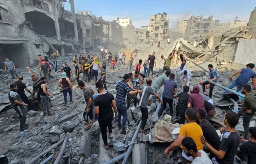 غزہ پٹی پر اسرائیلی فوج کا نیا حملہ۔