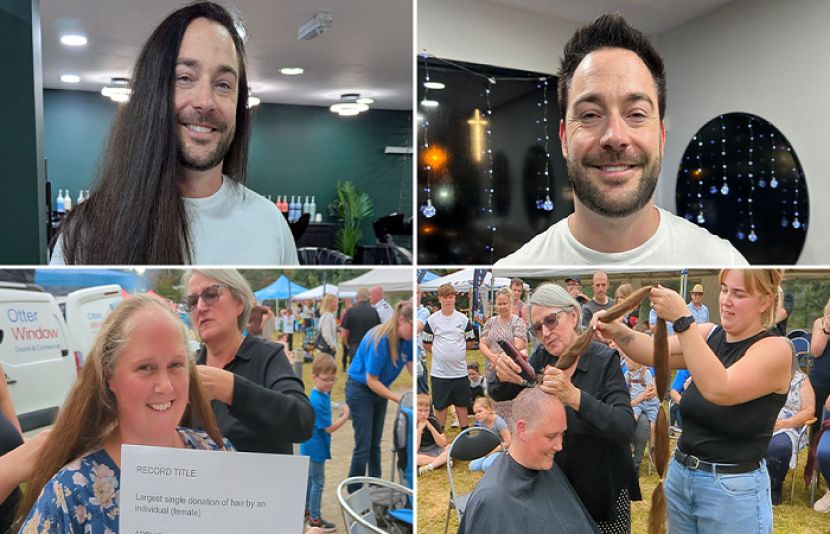 برطانیہ سے تعلق رکھنے والے دو افراد نے سب سے بڑا بالوں کا عطیہ کرنے کا گینیز ورلڈ ریکارڈ قائم کر دیا۔