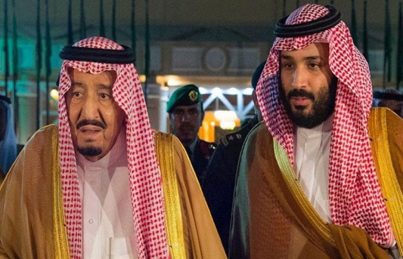 خادم الحرمین الشریفین شاہ سلمان بن عبدالعزیز اور ولی عہد شہزادہ محمد بن سلمان
