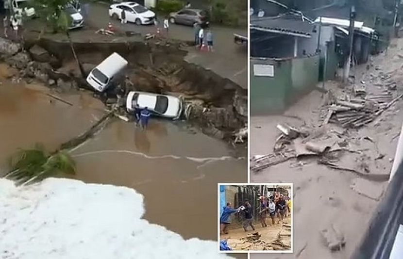 برازیل میں ہونے والی شدید بارشوں میں 10 ہزار سے زائد افراد بے گھر ہوگئے