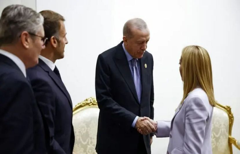 ترک صدر رجب طیب اردوان اور اطالوی وزیراعظم جورجیا میلونی