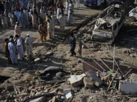 چارسدہ: سی ڈی کی دوکان کو دھماکہ خیز مواد سے اڑا دیا