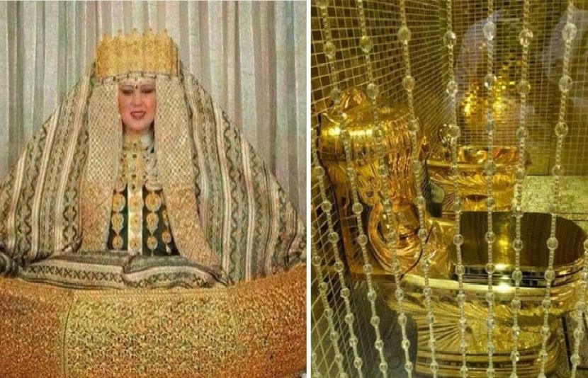 باپ نے بیٹی کو سونے کے زیورات کیساتھ ’سونے کا باتھ روم‘بھی جہیز میں دیا