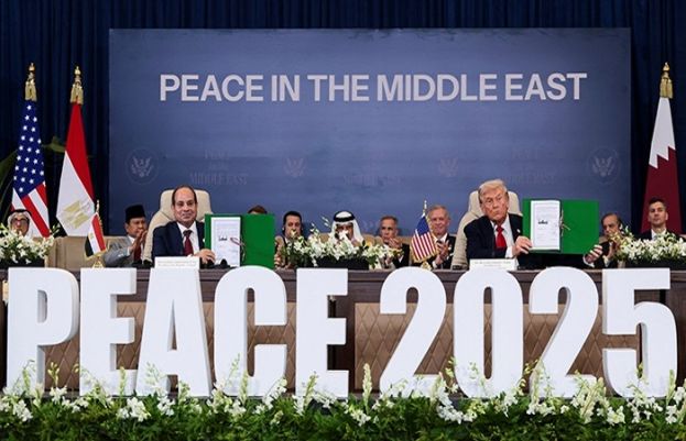 غزہ میں امن قائم کرنے کے لیے ثالث ممالک کا جنگ بندی معاہدے پر دستخط