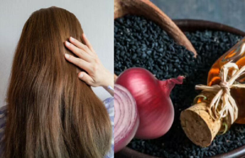 گرتے بالوں کا موثرعلاج، پیاز اورکلونجی کا تیل
